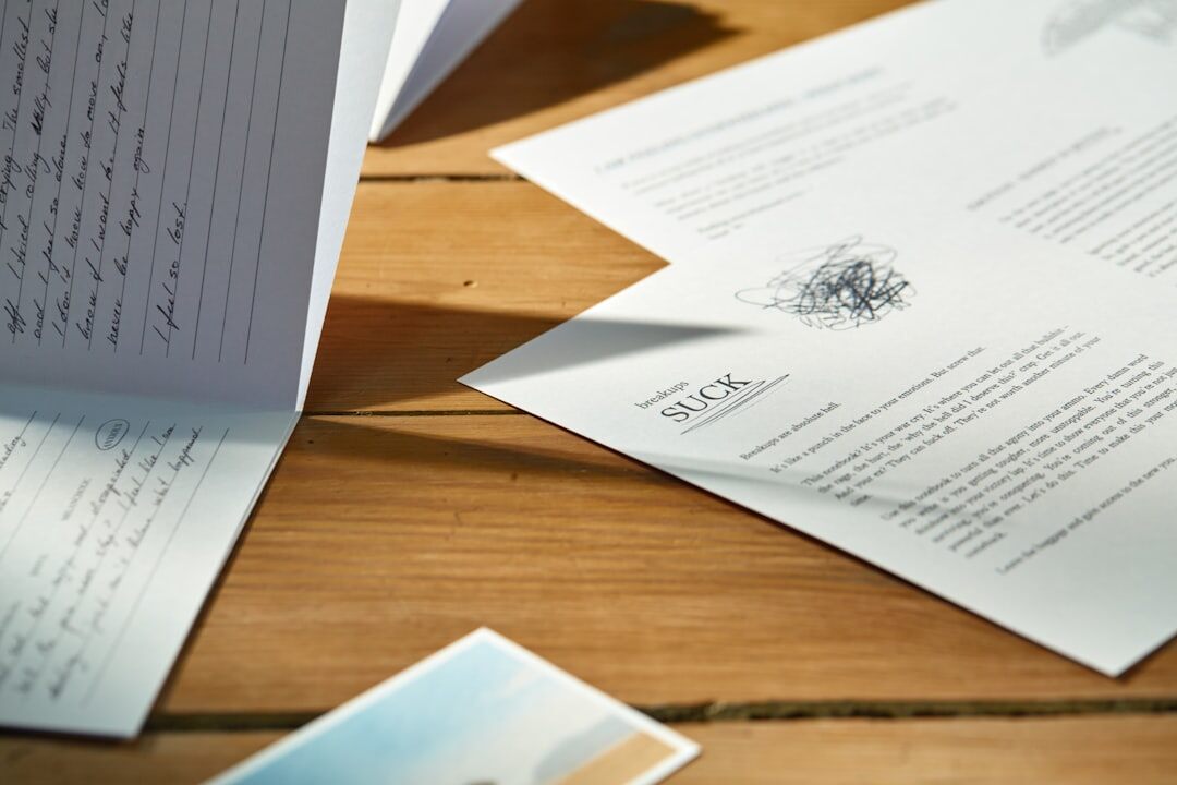 divorce papers concept