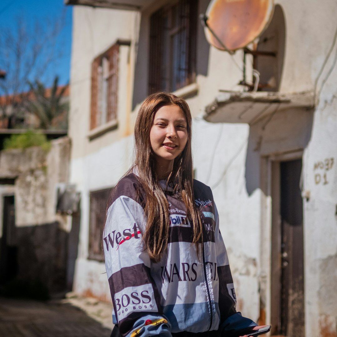 Portrait of a Uruguayan Latina woman sports reporter smiling
